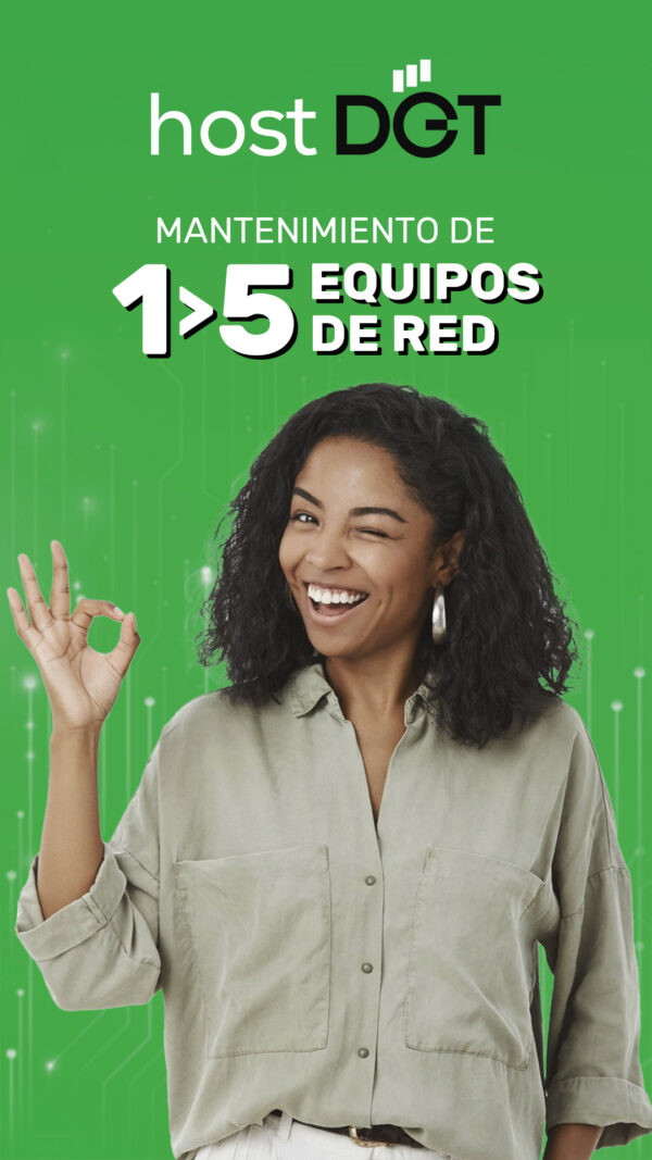 Mantenimiento de 1 a 5 equipos de red