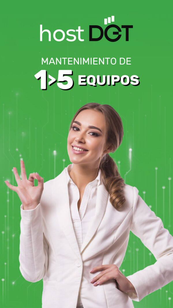 Mantenimiento de 1 a 5 equipos